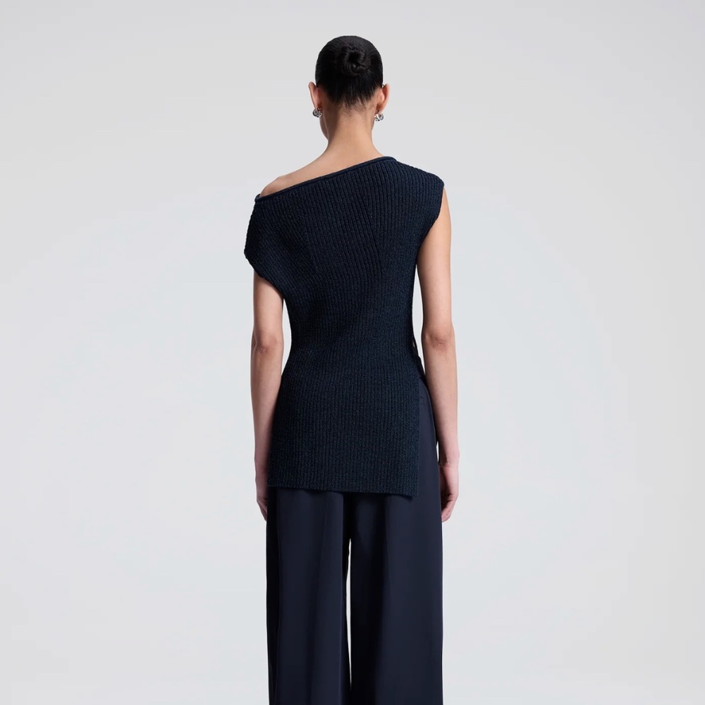 A.L.C. Millie Knit Asymmetrical Top - Picture 4 of 5